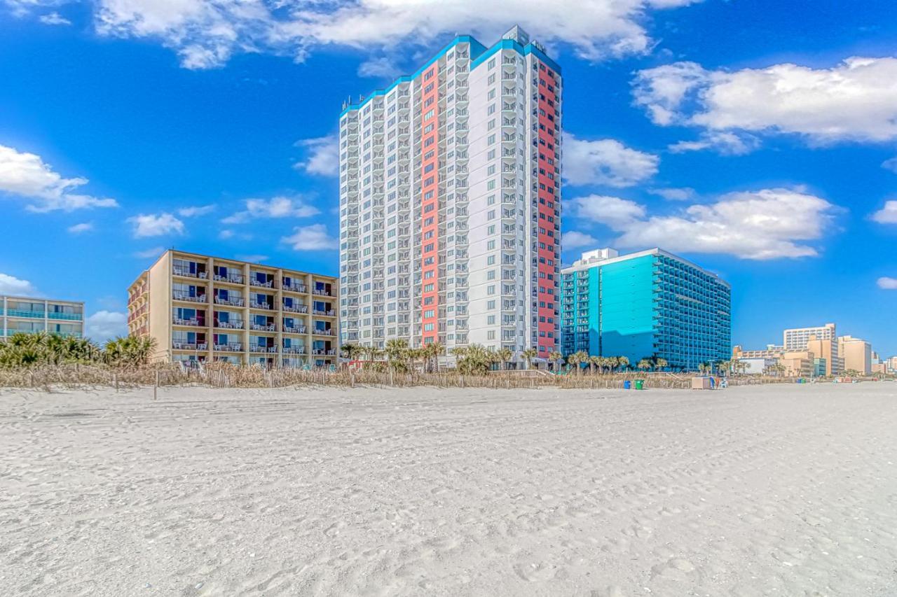 Angled Oceanfront Studio With Incredible Views! Palace Resort 1003 - Sleeps 4 Guests شاطئ ميرتل المظهر الخارجي الصورة